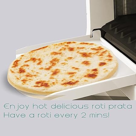 Fully Automatic Roti & Chapati Maker - Electric Tortilla Machine Makes 20 Flatbreads, Naan & Pancakes at Once, Hassle-Free Cooking Device for Perfectly Cooked Bread