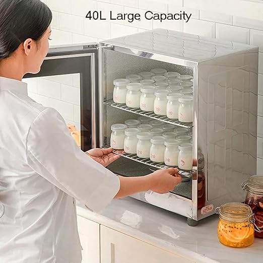 40L Electric Dough Proofer Machine, Kitchen Dough Yogurt Bread Fermentation Machine, with Humidity and Temperature Control, High Efficiency Household