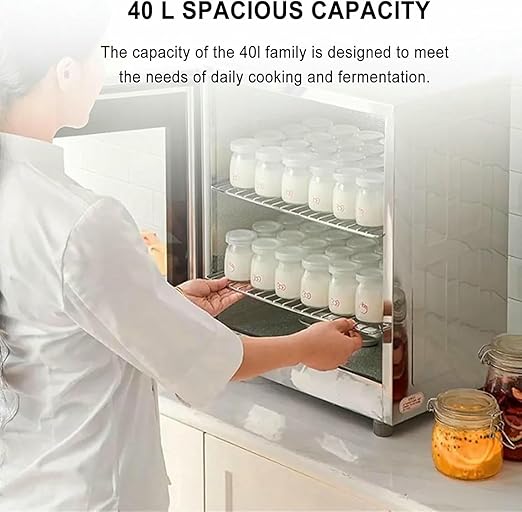40L Electric Dough Proofer Machine, Humidity and Temperature Control,Bread Fermentation Machine,Smart Panel for Making Bread, Rice Wine, Toast, Yogurt